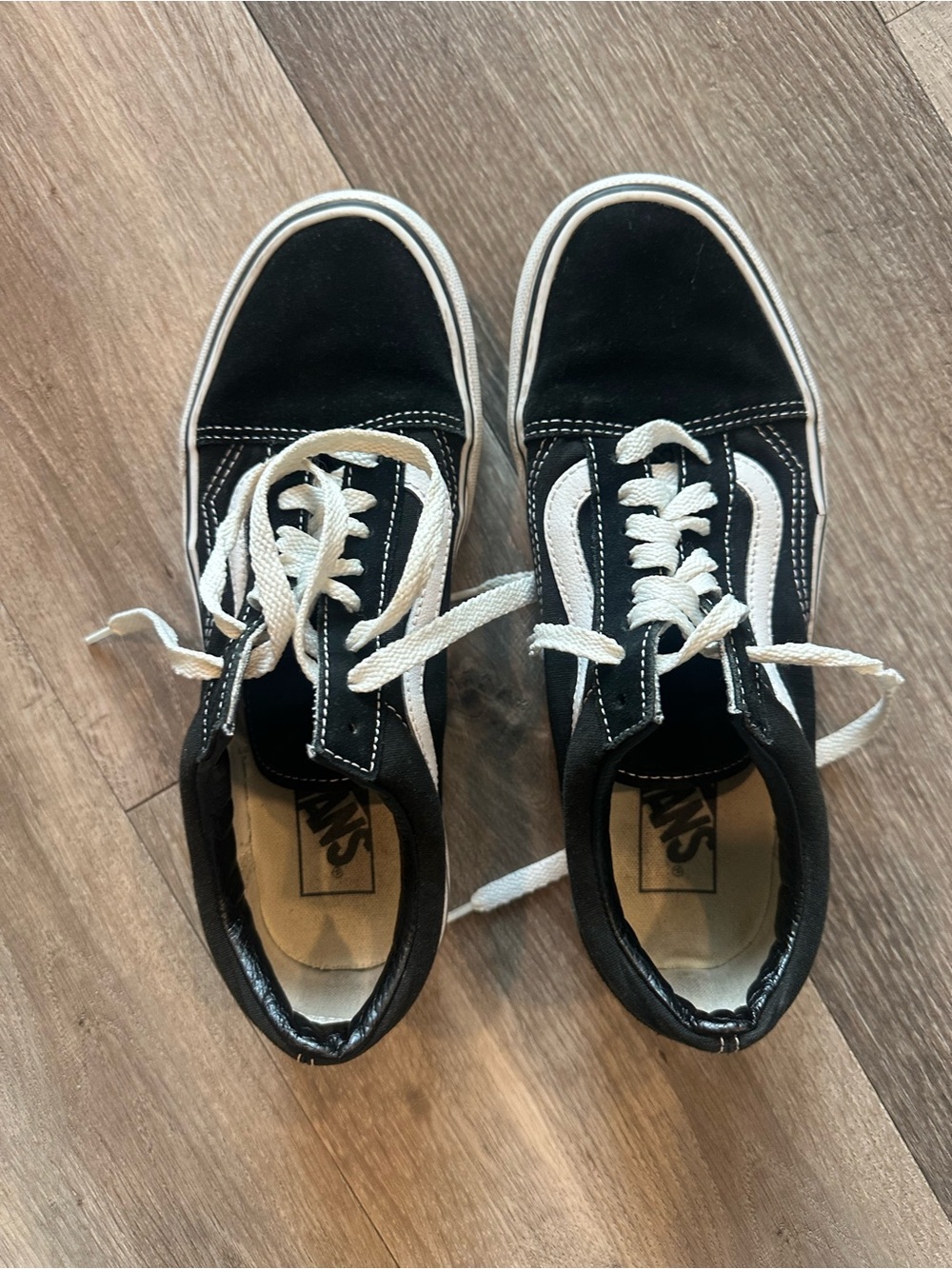 Vans Black and White Skate Sneakers